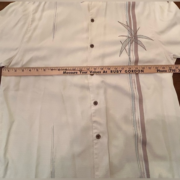Tommy Bahama Men’s Silk Button Down Short Sleeve Shirt Size XL - Picture 6 of 6